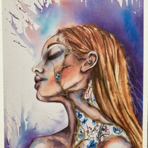 La femme Kintsugi (promo aquarelle)